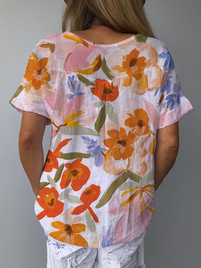 Magische blouse met bloemen