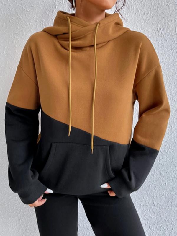 Lovja® - Modern sweatshirt met kleurblokken