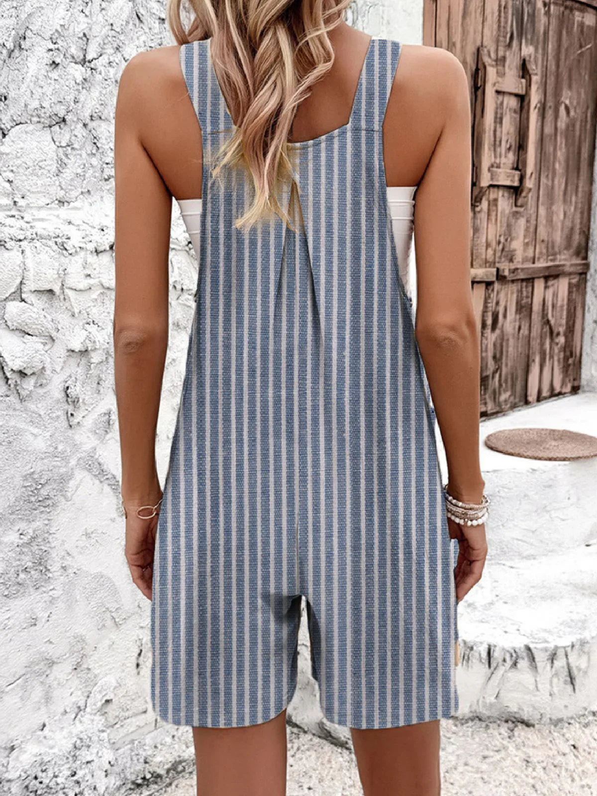 Gestreepte droomjumpsuit