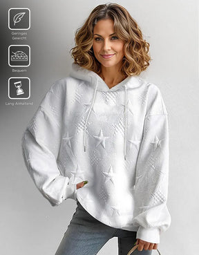 SpringStil® - Wit effen sweatshirt met lange mouwen