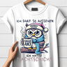 Eulen Nachtshirt | Lustiges T-Shirt für Nachtschicht-Liebhaber | Humorvolles Winterdesign | Statement Shirt für kalte Tage