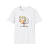 Haarscharf | Lustiges Schaf-Shirt | Witziges Statement T-Shirt aus Baumwolle