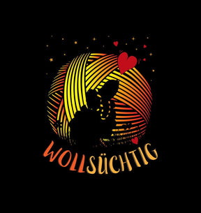 Wollsüchtig | Lustiges Statement Shirt | Kreatives Schaf-Design aus Baumwolle