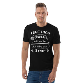 Lege Dich Nicht Mit Mir An | Lustiges Häkeln Shirt | Statement T-Shirt aus Baumwolle