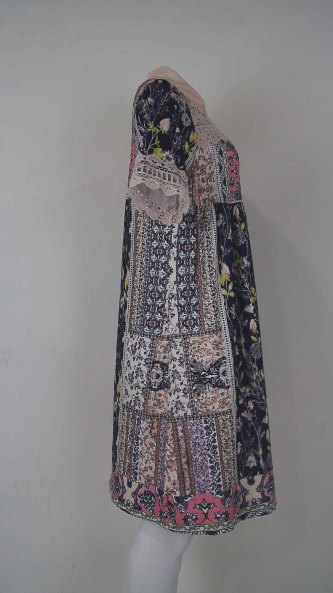 Vintage tuniekjurk bloemen